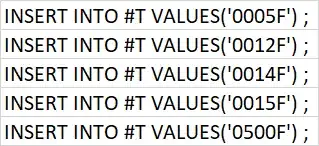 INSERTs with statement terminators