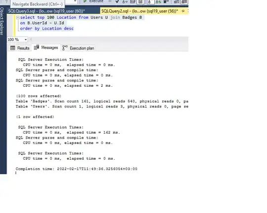 Query Stats with Index