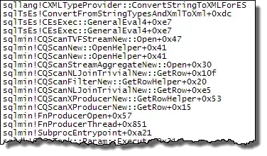 Stream Aggregate call stack