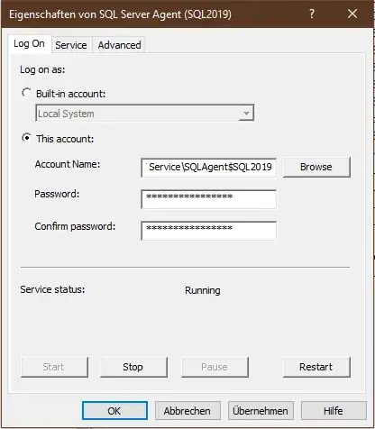 Properties of SQL Server Agent (INSTANCE_NAME)