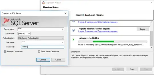 sql server connection dialogue