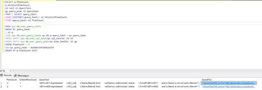 Query Plans associated with the same Query Hash