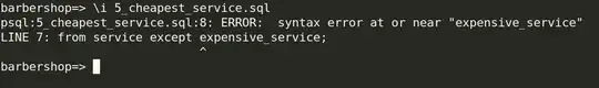 WITH...AS syntax error