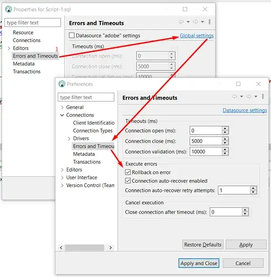 With this option activated dbeaver it will show you a red marker on the line that contains the error.