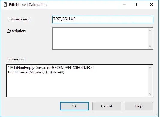 Showing how to create the custom dimension equation