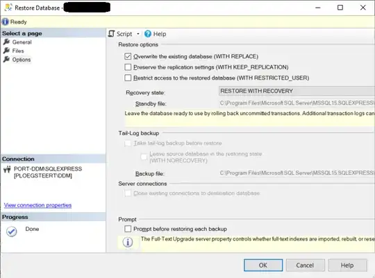 Properties screenshot