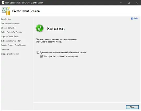 New Session Wizard Create Event Session dialog