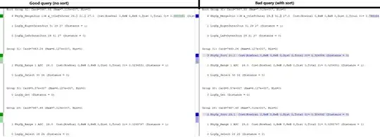 screenshot of final memo structure for each query