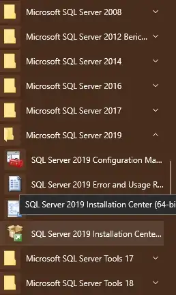 SQL Server 2019 Installation Center (64-Bit)