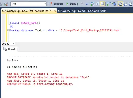 SQL Login cannot perform backup due to DENY