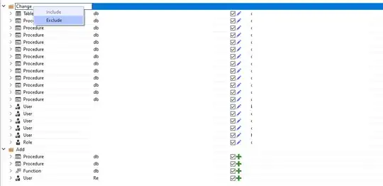 Right Click Section heading to Exclude