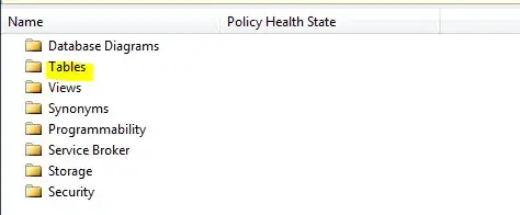Top Level of Object Explorer Details