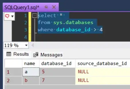 sys.databases shows a gap in the database_id sequence