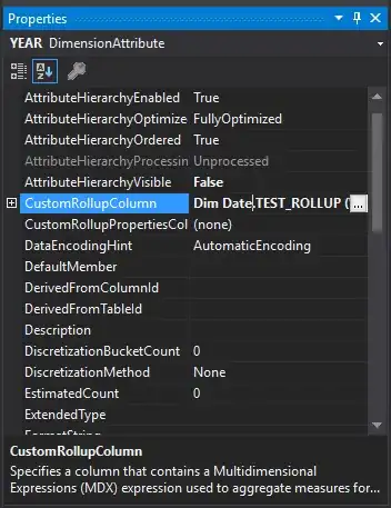 Setting the CustomRollupColumn property for a Dimension Attribute