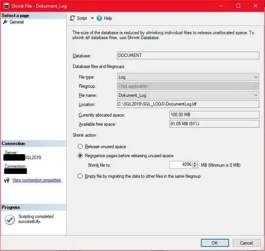 Reorganize pages before releasing unused space