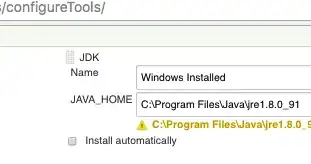 Jenkins, Java JDK, Install automatically option