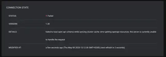 cluster connection state