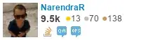 profile for NarendraR on Stack Exchange, a network of free, community-driven Q&A sites