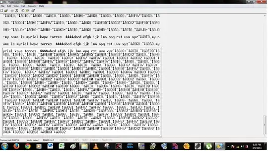 printscreen of HyperTerminal from PC2