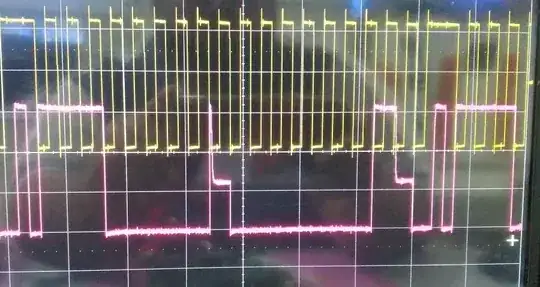 screenshot of I2C signals