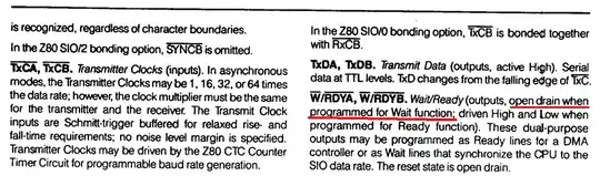 screen shot of the documentation