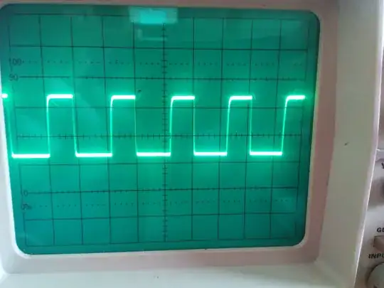 Output at 100 kHz of input signal