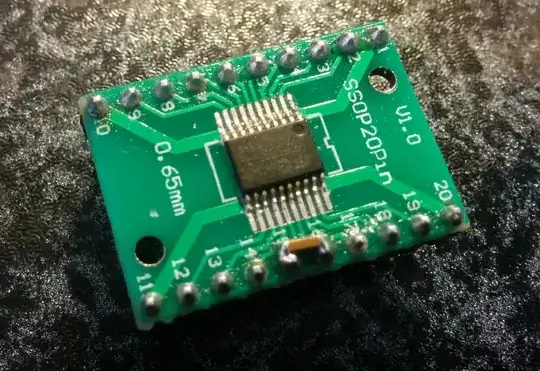 soldered stm32 on break-out board