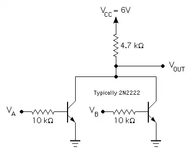 bipolar transistor NOR gate