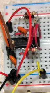 Fast Edge Pulse Gen Breadboarded