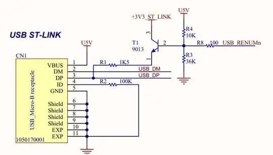schematic for board's USB connector
