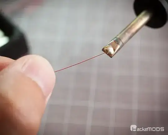 Tinning enamelled wire