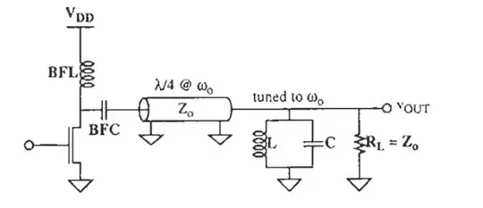 Class F power amplifier circuit
