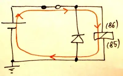 charging the relay's inductance