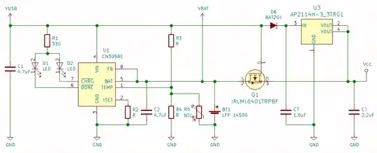 Load sharing 3.3V with LiFePo4