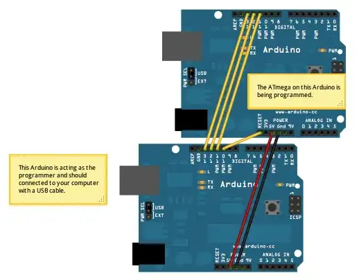 Arduino ISP diagram