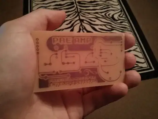 After etching the PCB