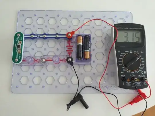 Circuit voltage when slide switch is off
