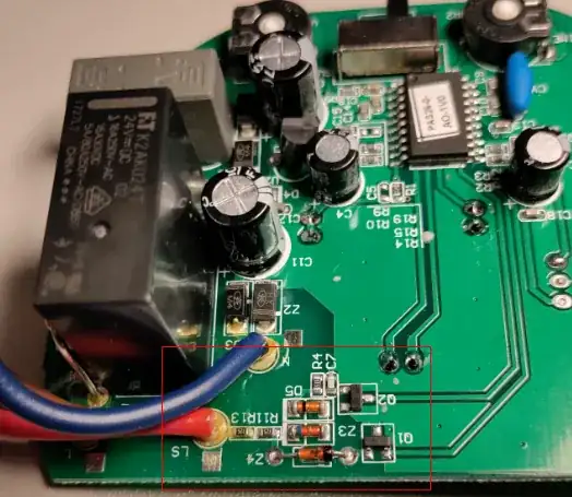 Photo of the circuit in question
