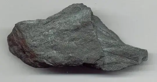 A lump of iron ore