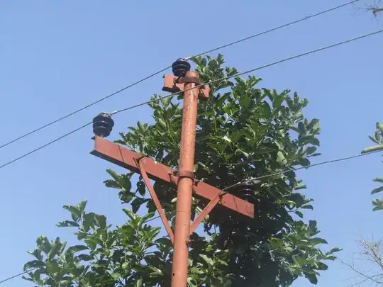 11kV power pole in Nepal