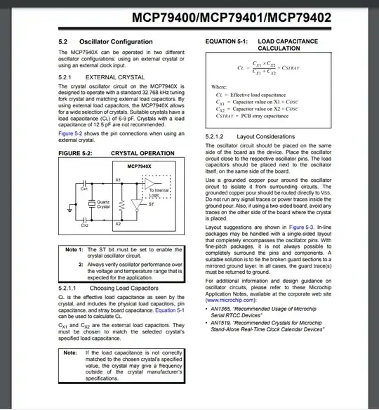 RTC capacitor equation
