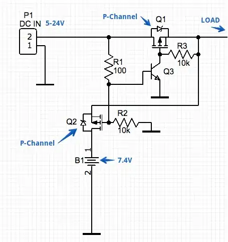 automatic power source switching schematic
