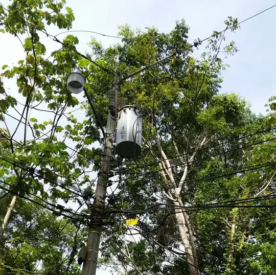 canister on utility pole