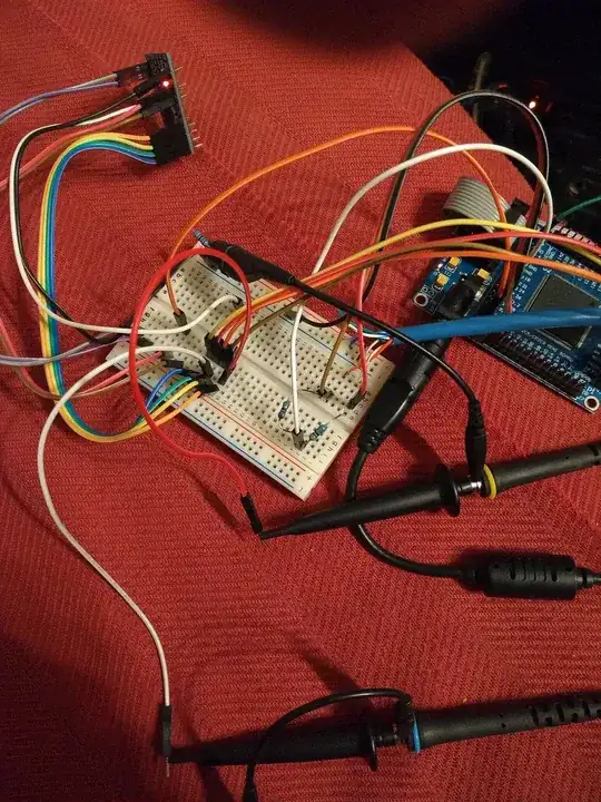 Reconstructed setup for above measurement