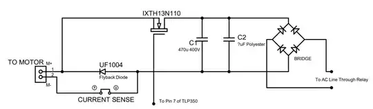The schematics of the power section