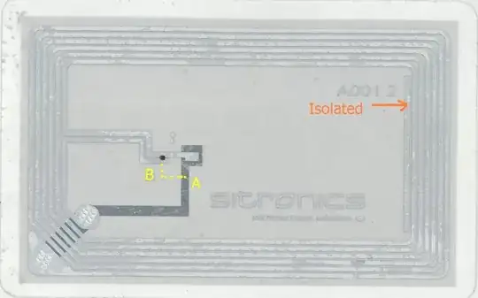 stripped MIFARE Ultralight