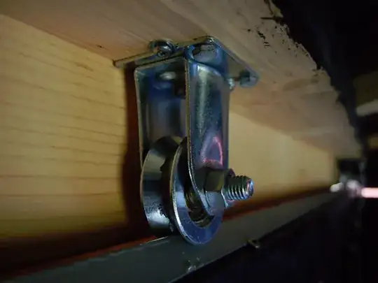 roll-off track wheel