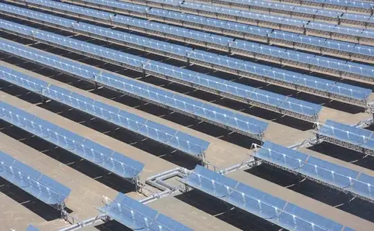 Photo of a field covered with an array of