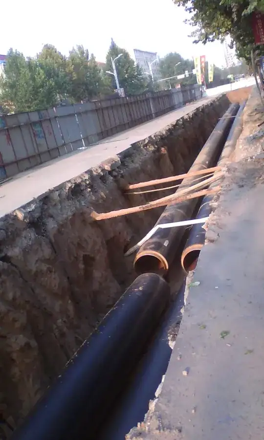 Picture of the pipes in street