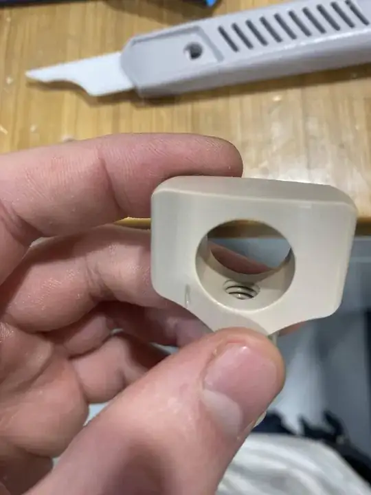 hello! I have this thread, in the middle… and it’s a bit hard to reach with tools. Do anyone have any tips to removing them without causing any damage to the surface or the thread for that matter